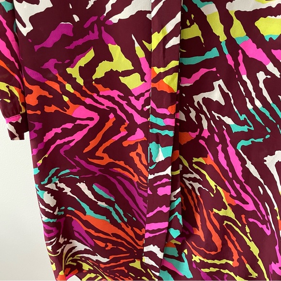 Amanda Uprichard Silk Multicolor Zebra Dress - Picture 2 of 6